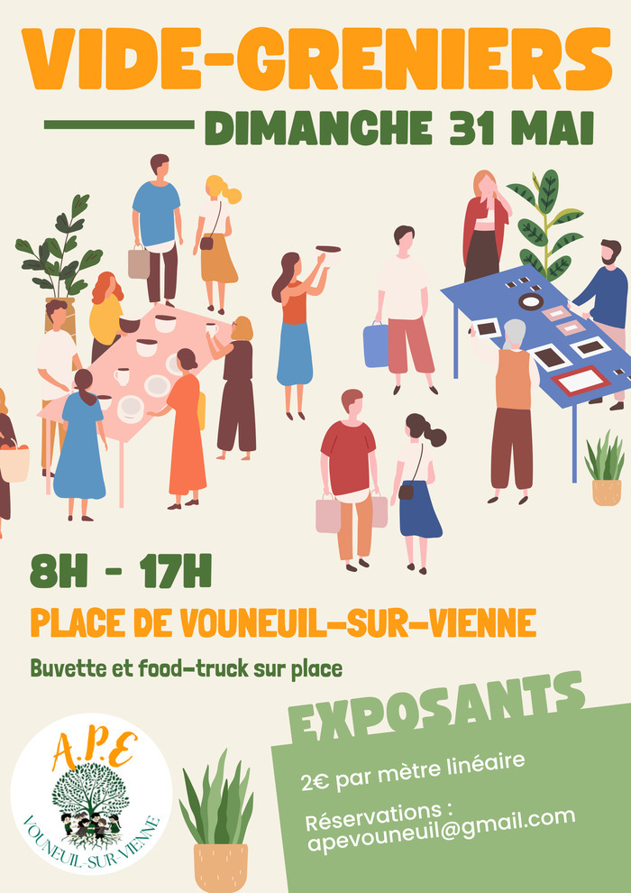 Vide-greniers à Vouneuil-sur-Vienne — visuel événement