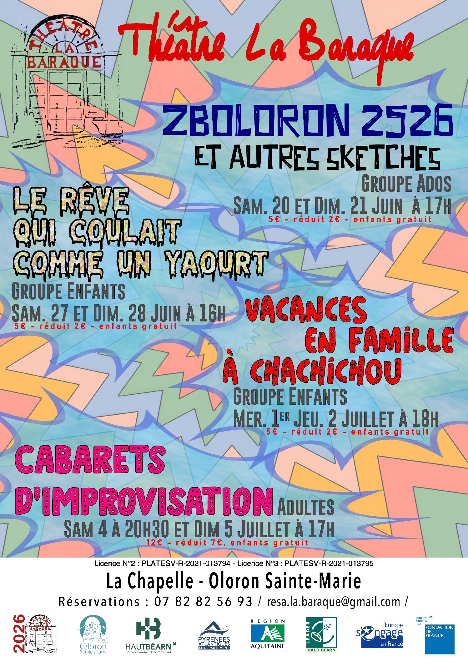 Théâtre: La Baraque "Vacances en famille à Chachichou"