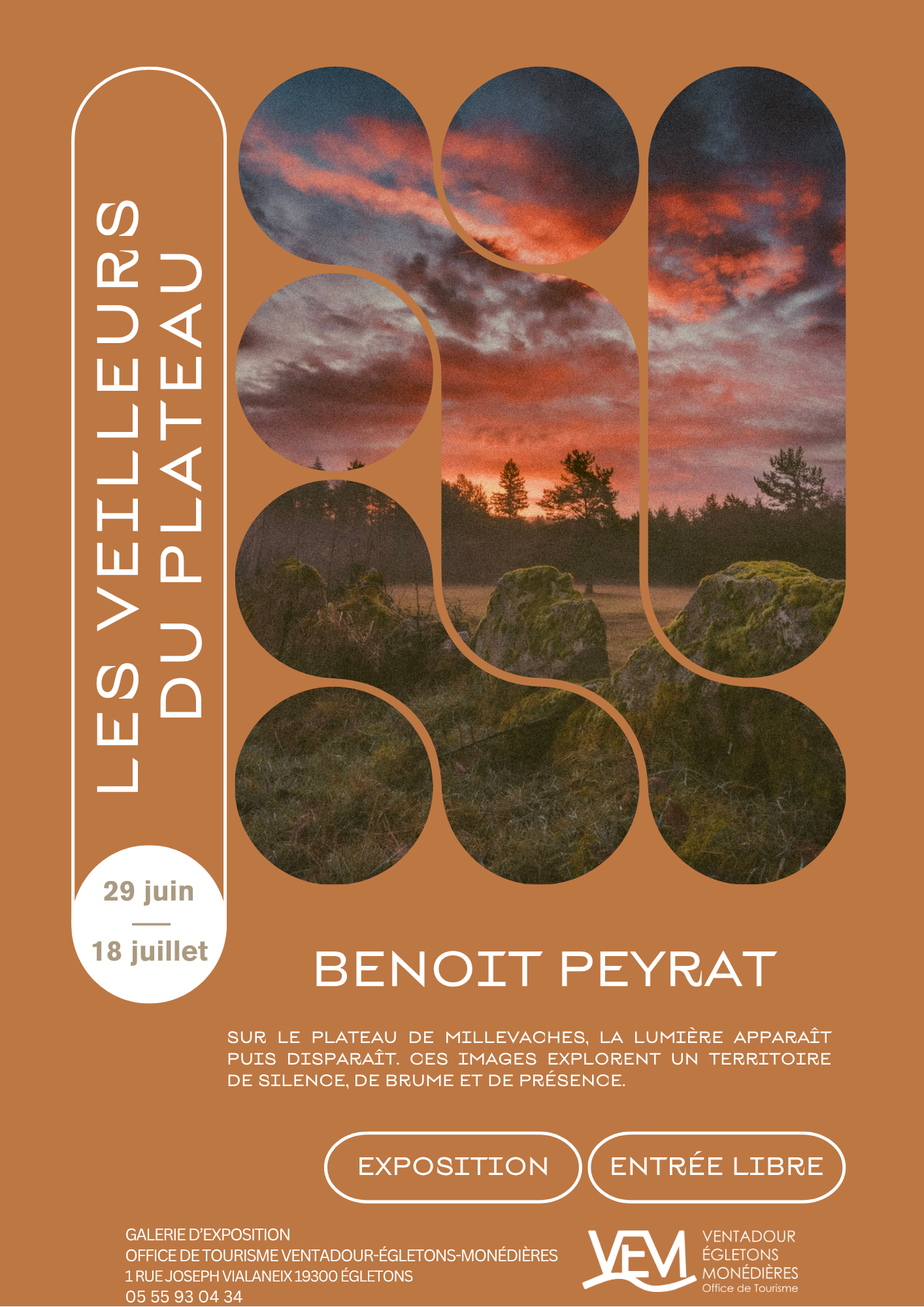 Exposition Les veilleurs du Plateau — visuel événement