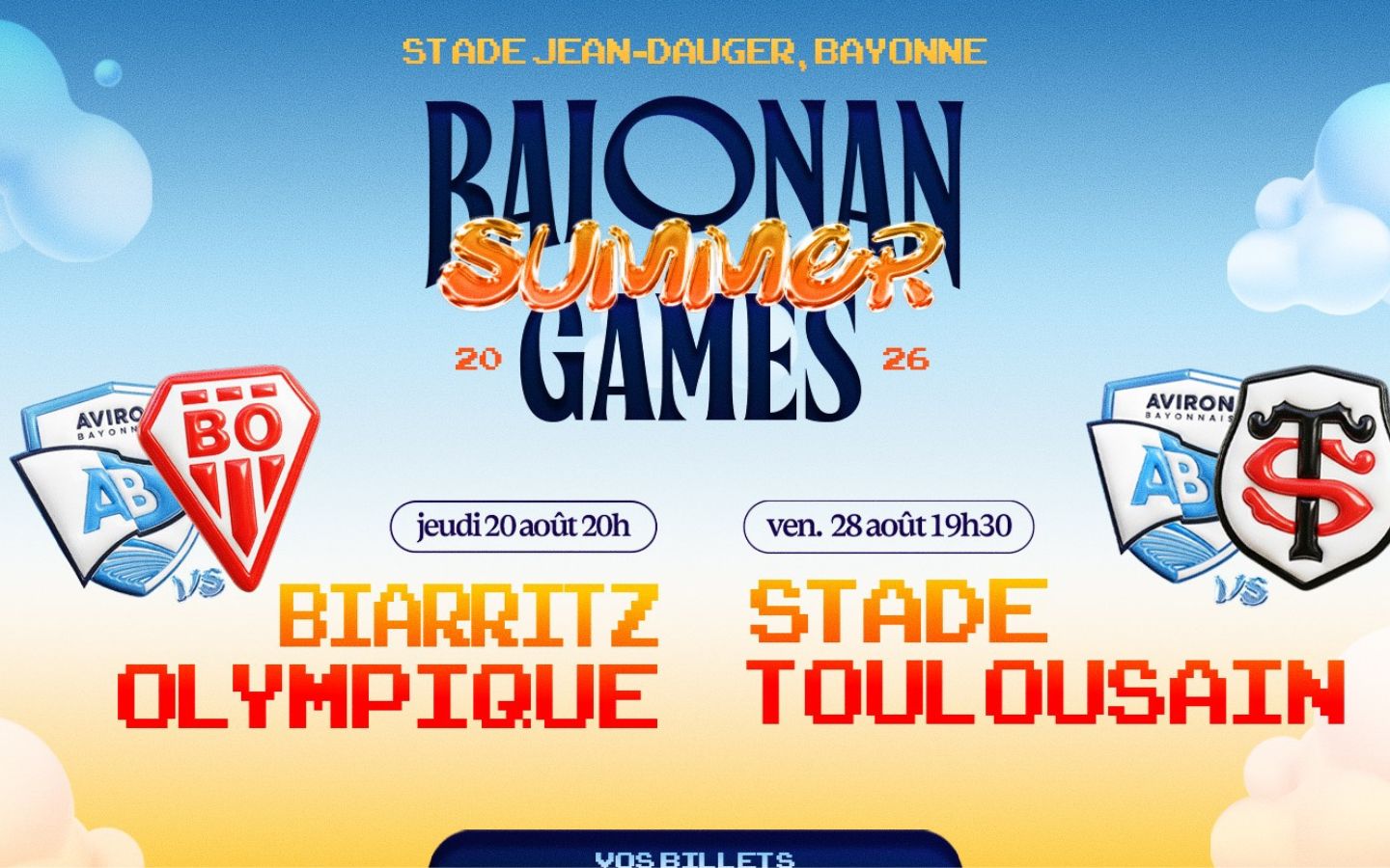 Match amical Aviron Bayonnais VS Biarritz Olympique