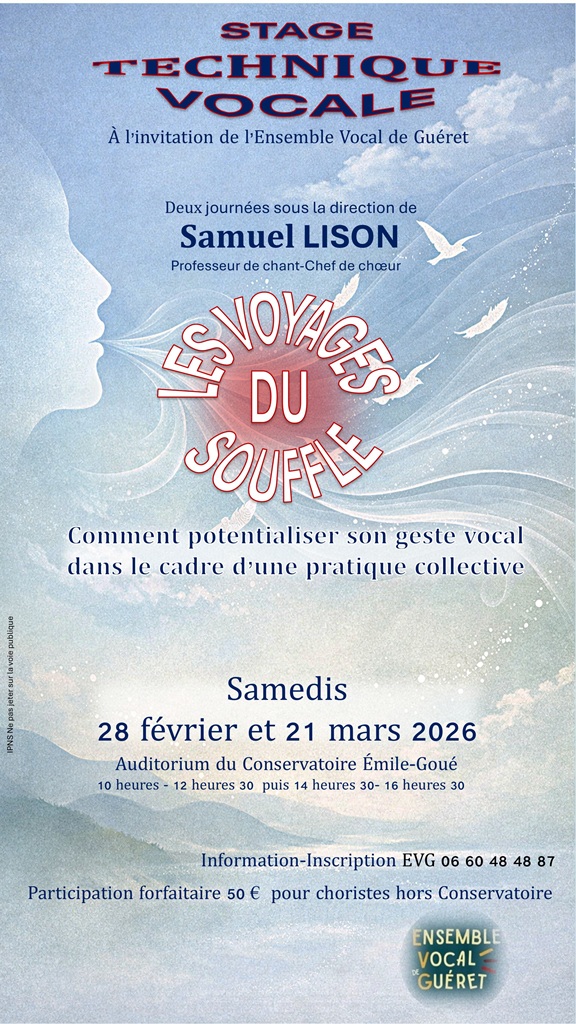 Stage technique vocale : les voyages du souffle