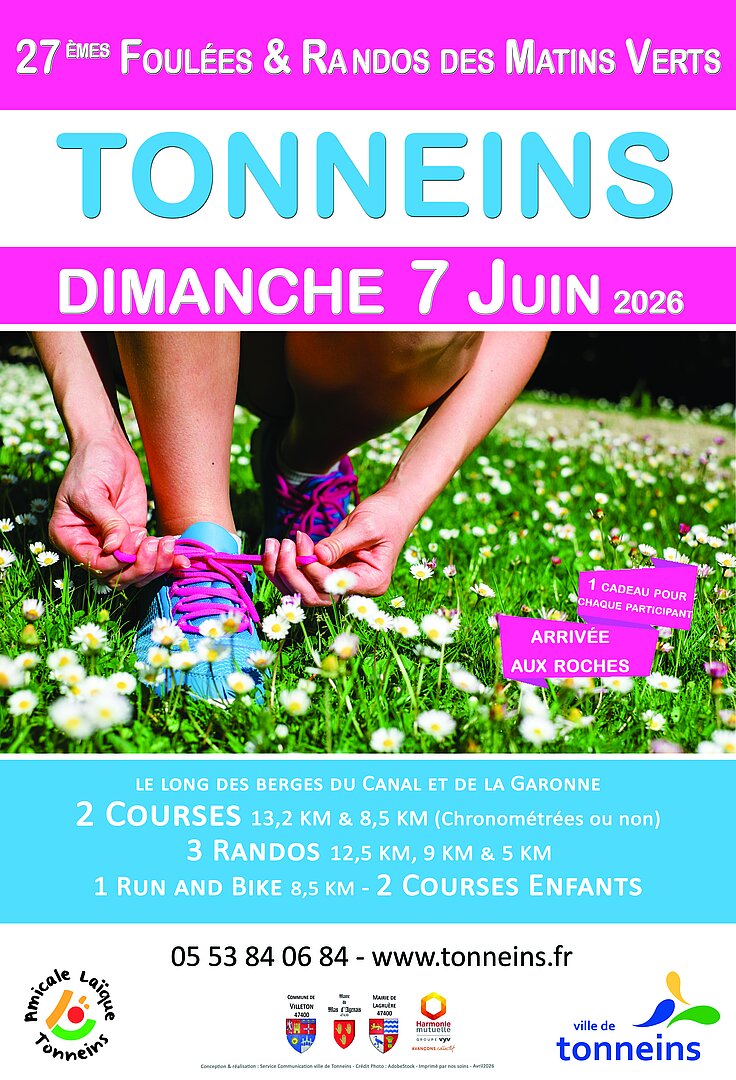 27èmes Foulées & Randos des Matins Verts — visuel événement