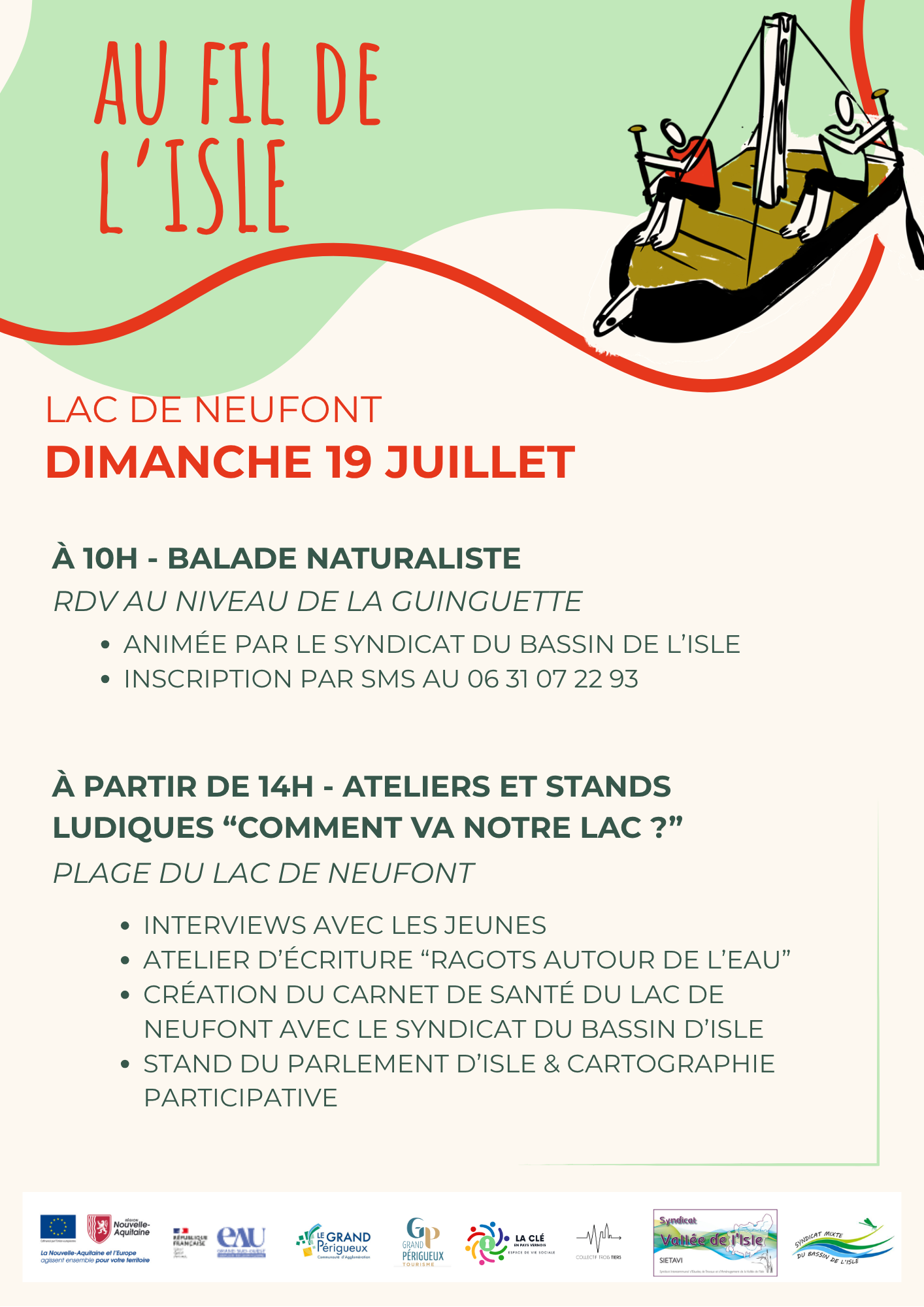 Au fil de l'isle - Lac de Neufont