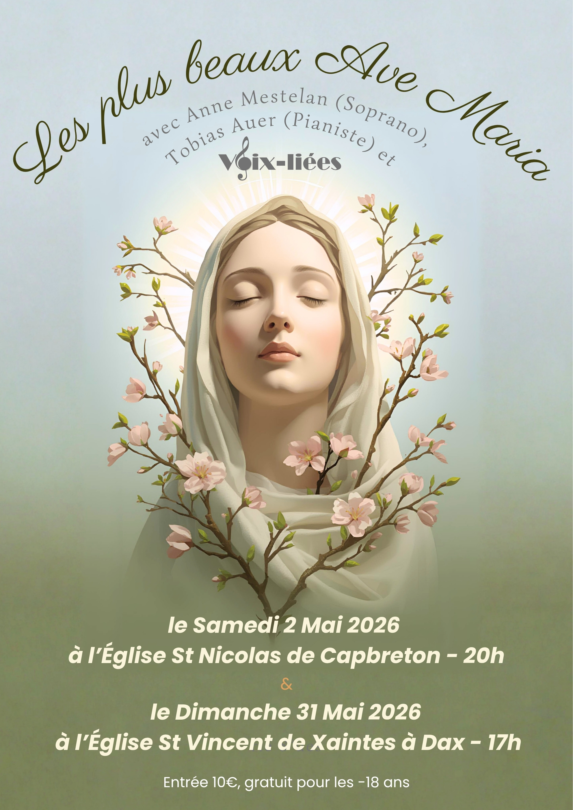 Concert " Les plus beaux Ave Maria" — visuel événement