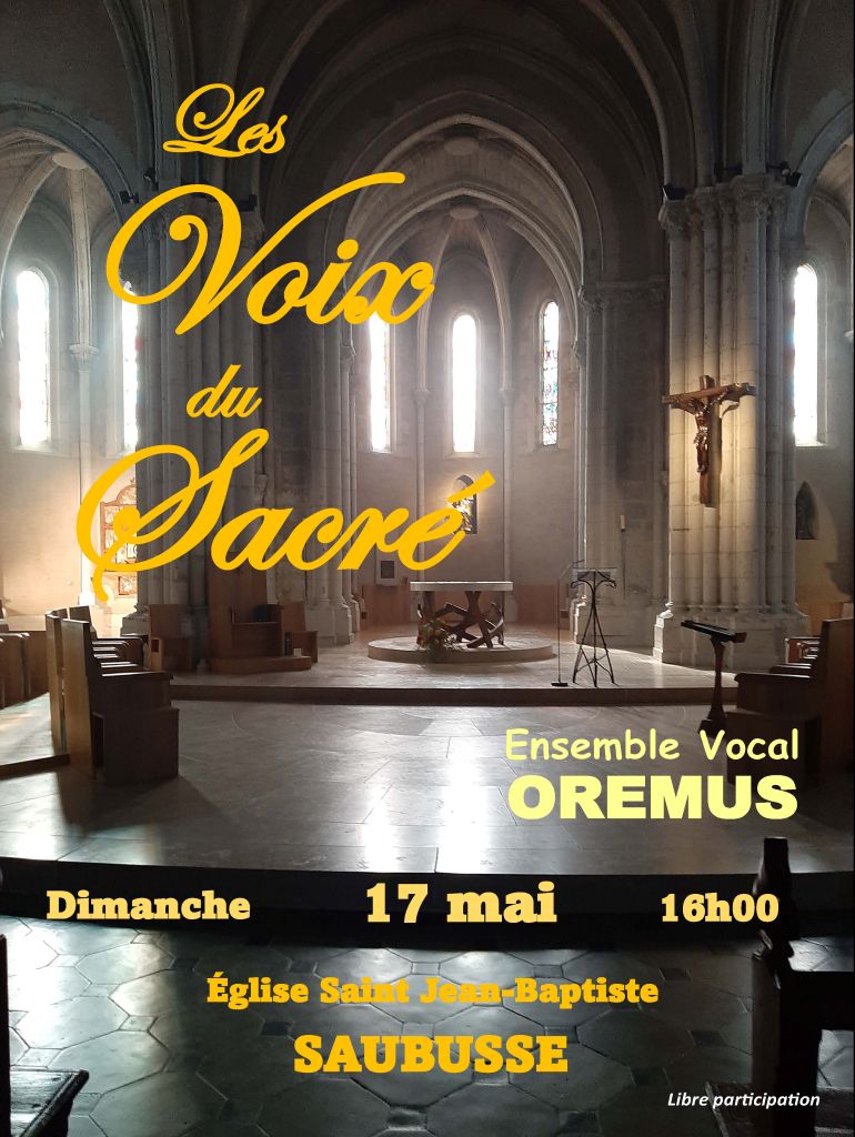 Concert Les voix du sacré — visuel événement