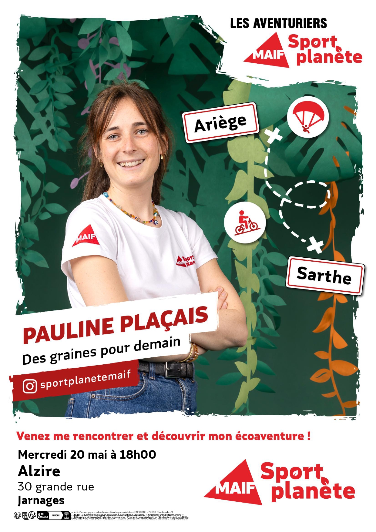 Rencontre - Echanges avec Pauline Plaçais, aventurière Sport Planète