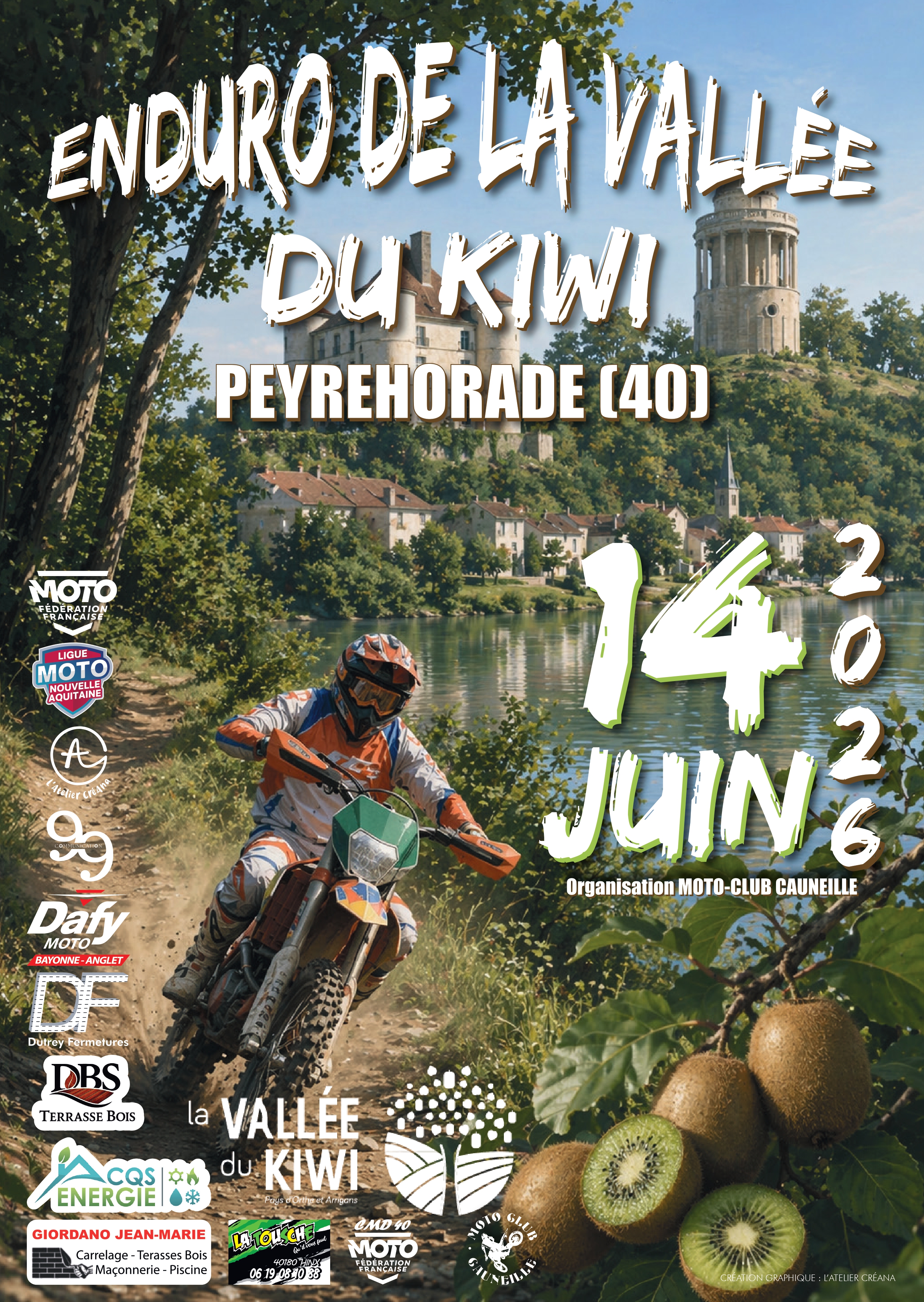 Enduro de la Vallée du Kiwi — visuel événement