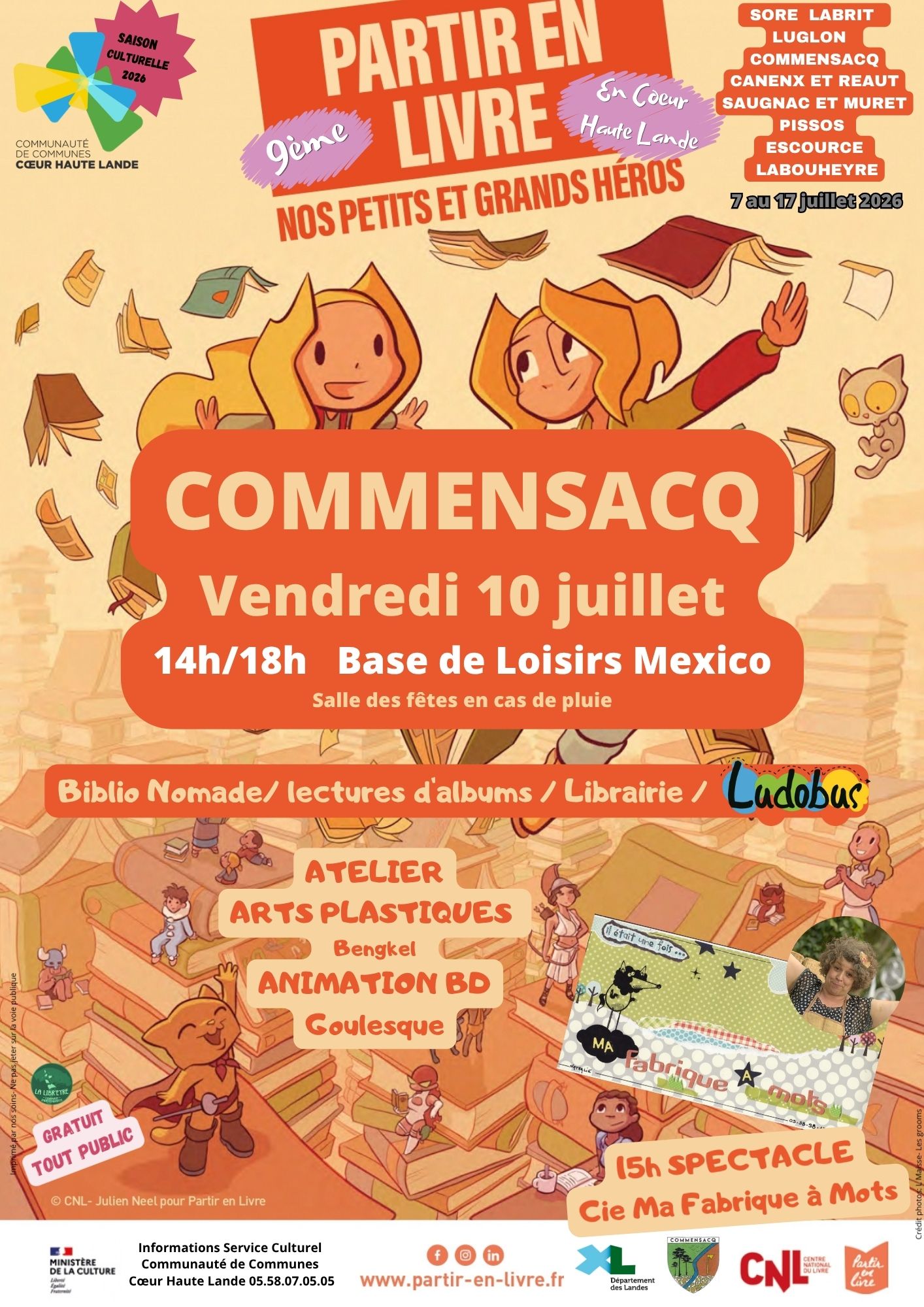9ème Festival Partir en Livre en Coeur Haute Lande