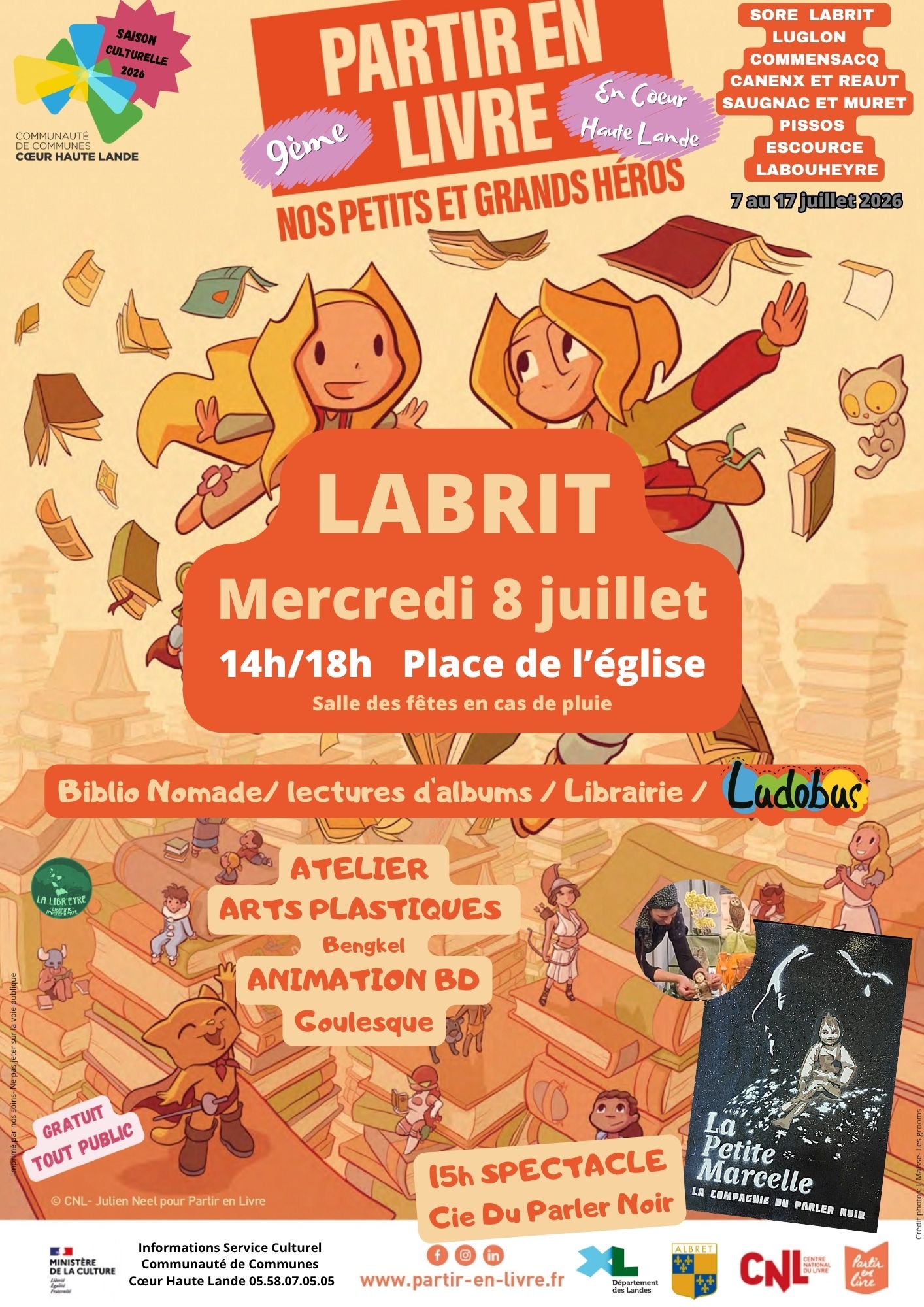 9ème Festival Partir en Livre en Coeur Haute Lande