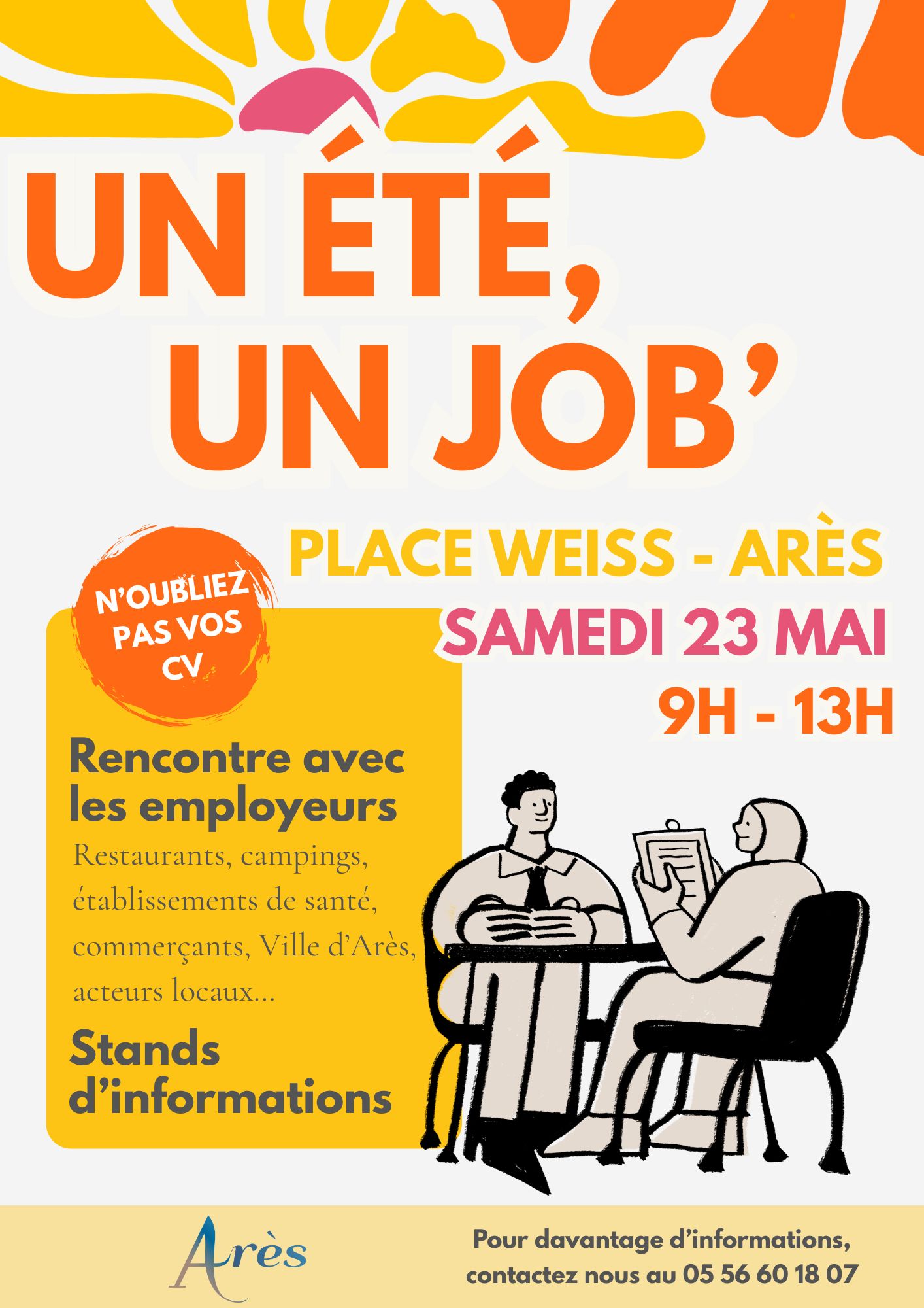 Un été, un job' — visuel événement
