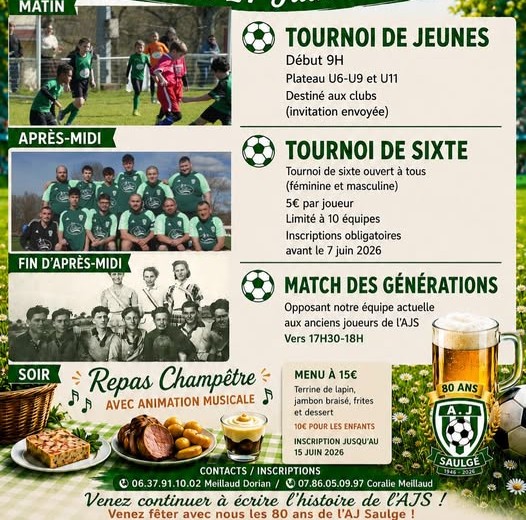 80 ans de l'AJS, Saulgé