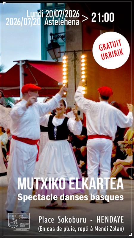 Spectacle de danses basques avec Mutxiko Elkartea