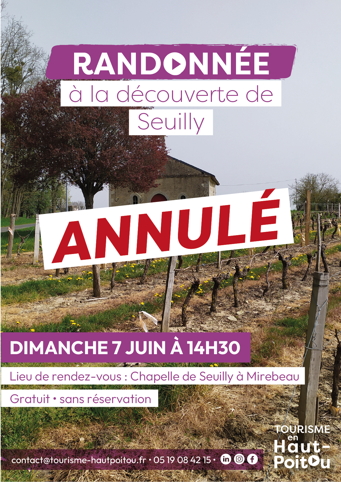 ANNULÉ - Les visites d'Anthony : randonnée à Seuilly