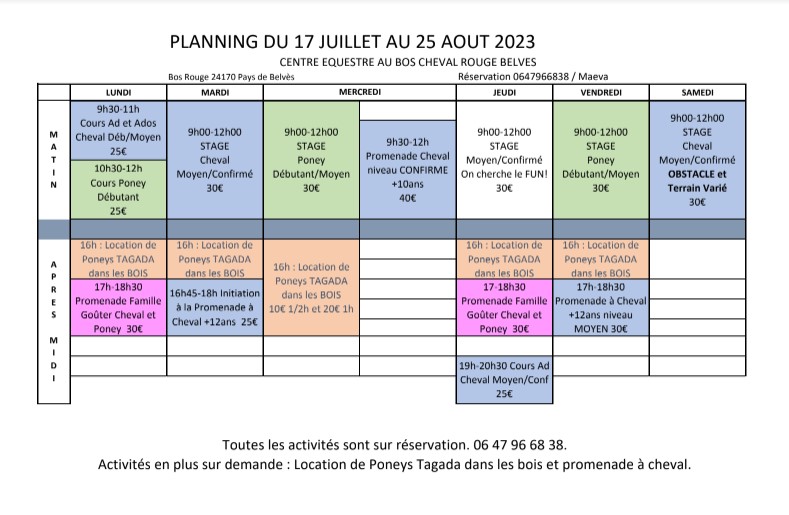 Centre équestre Au bos cheval rouge