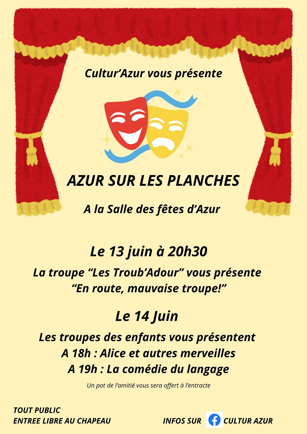 Azur sur les planches