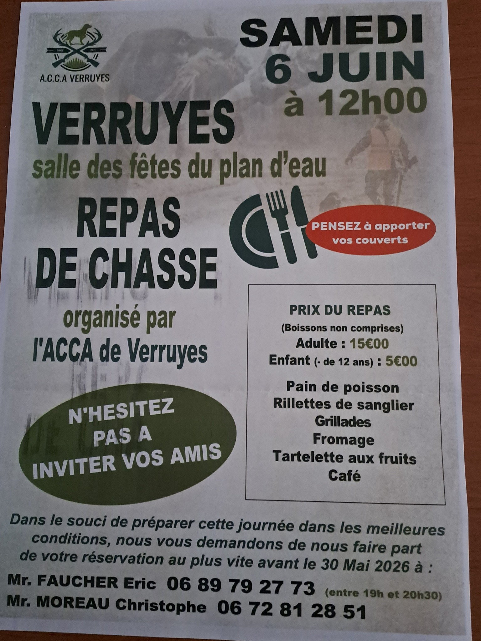 Acca : Repas de chasse