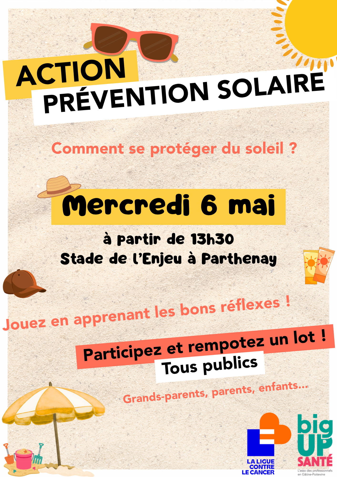 Action prévention solaire — visuel événement