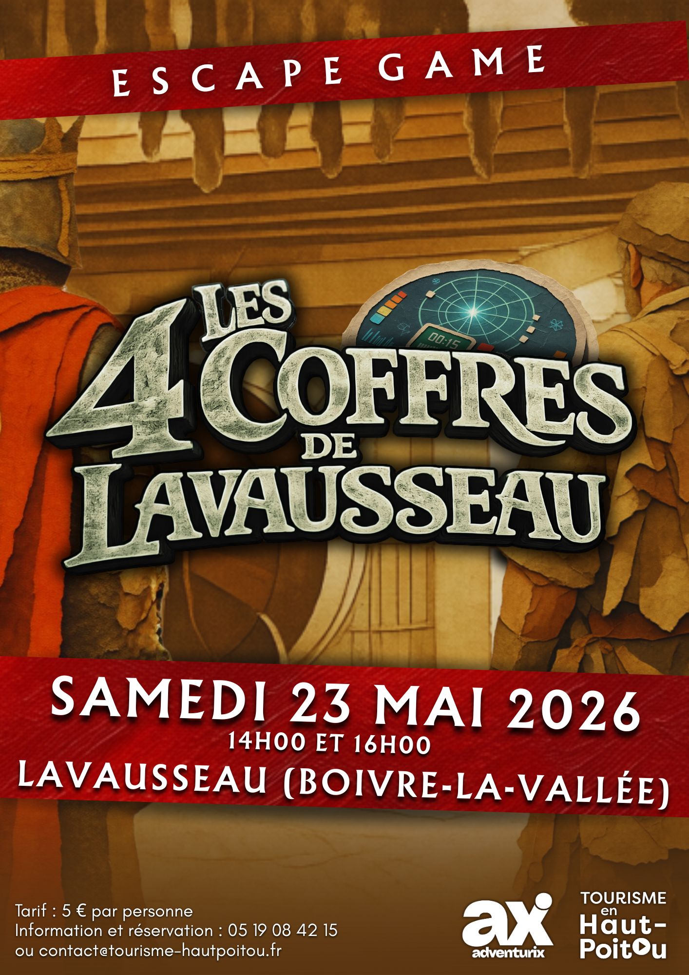 Escape Game : les 4 coffres de Lavausseau — visuel événement