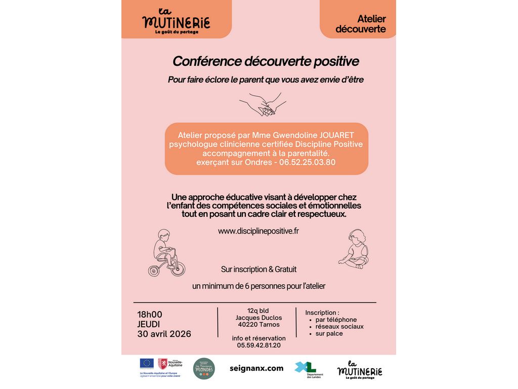 Conférence découverte positive — visuel événement
