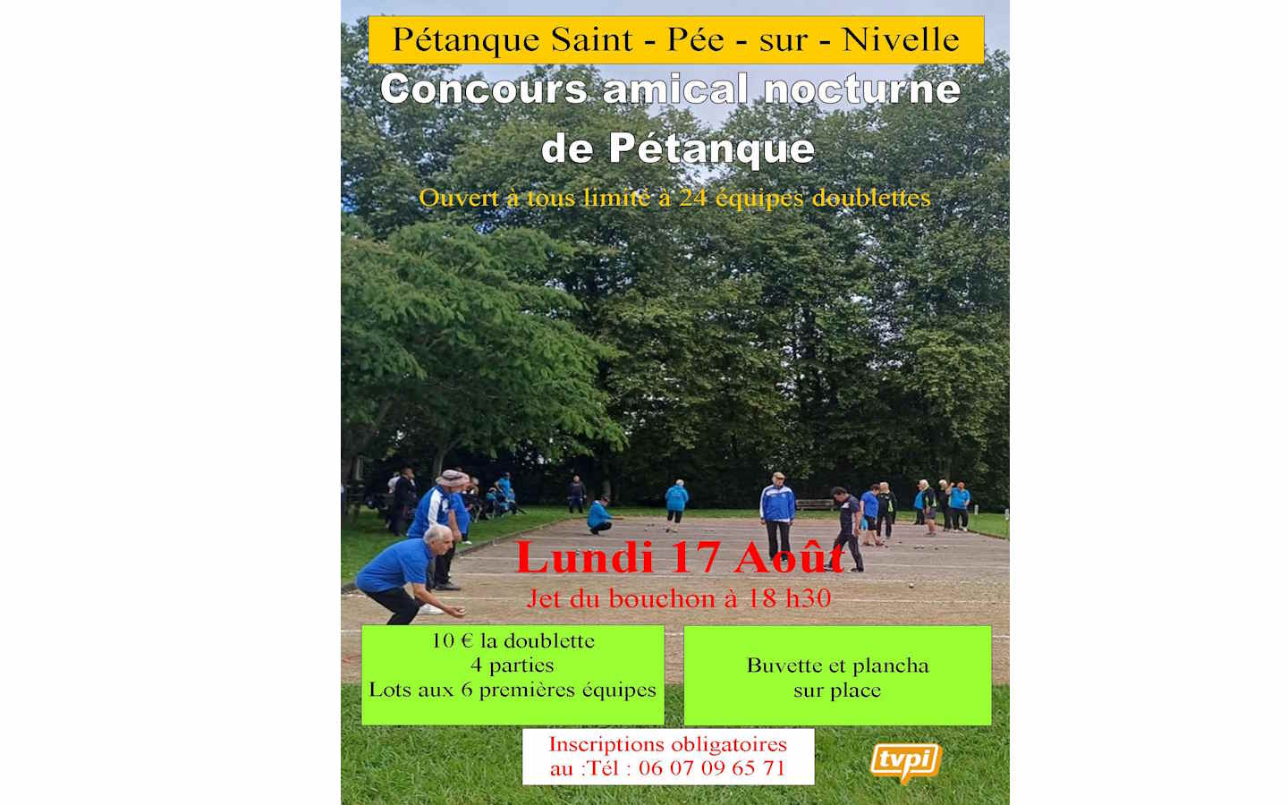 Concours amical nocturne de Pétanque