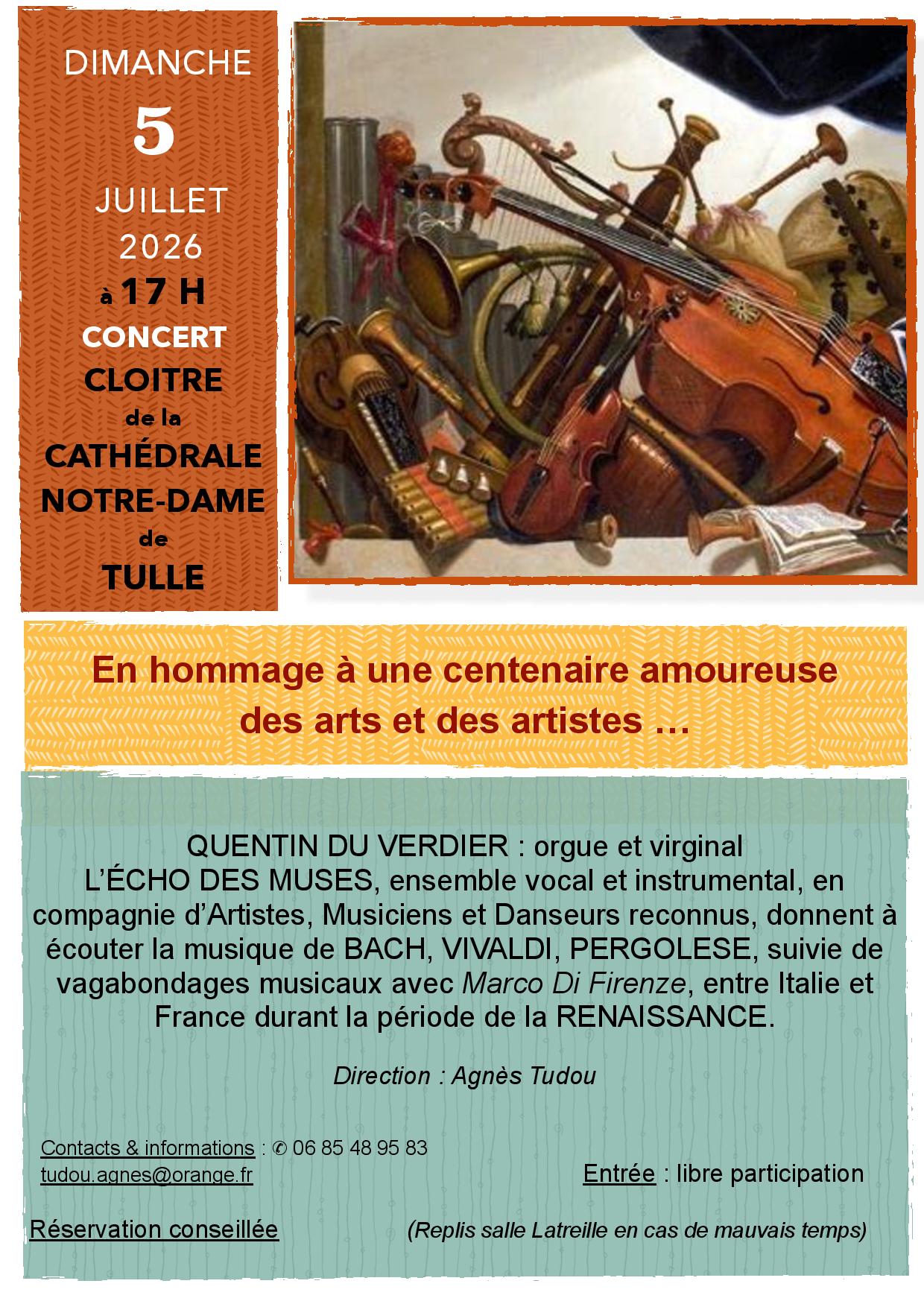 Concert de l'Echo des Muses — visuel événement