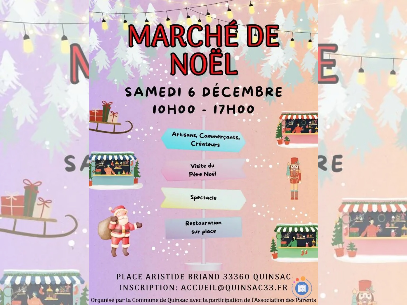 Marché de Noël de Quinsac 2025