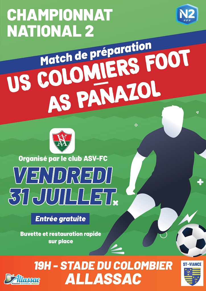 Match de préparation AS Colomier Foot Us Panazol