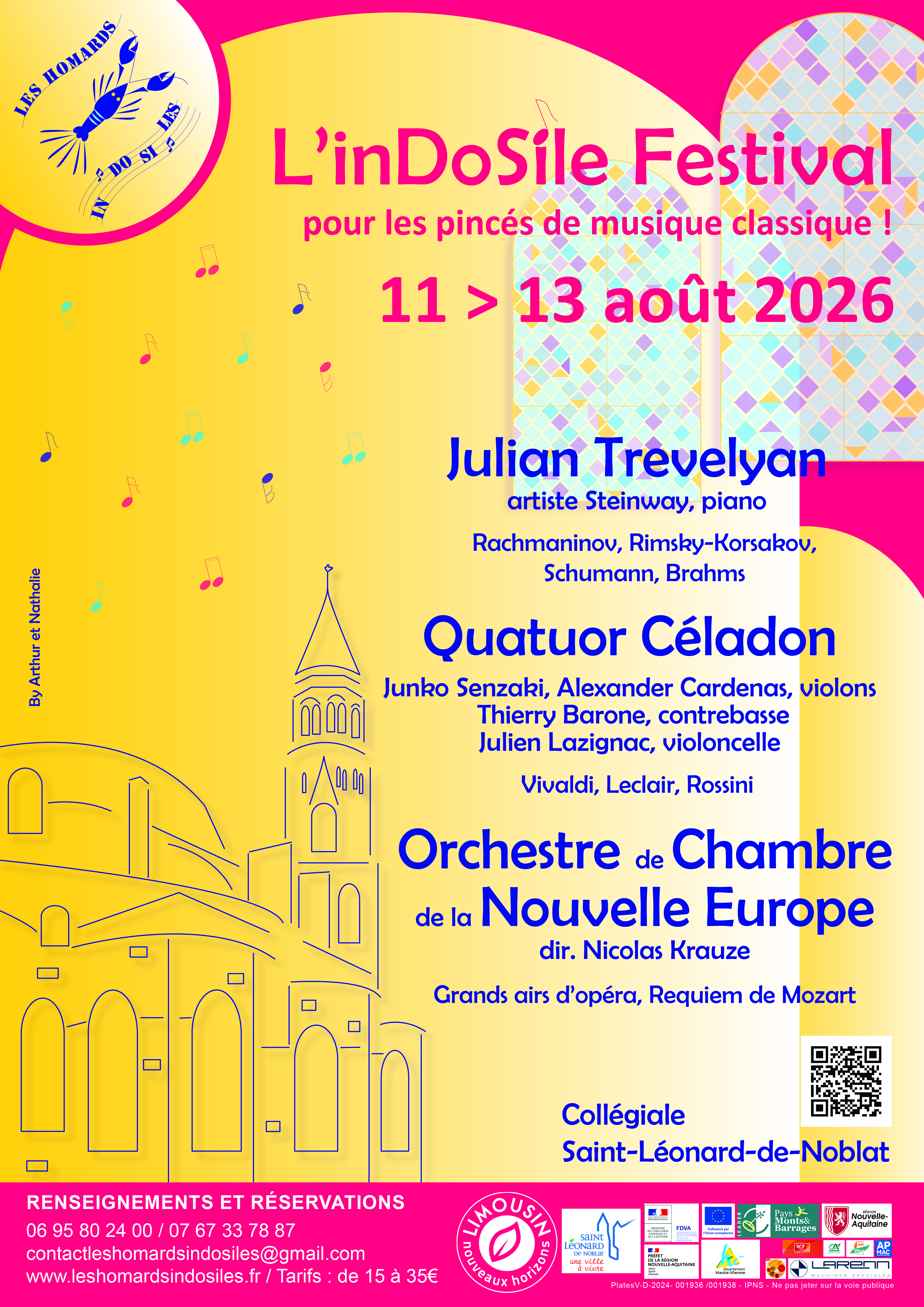 InDoSile Festival - mercredi 12 août 2026, 20h - Quatuor Céladon