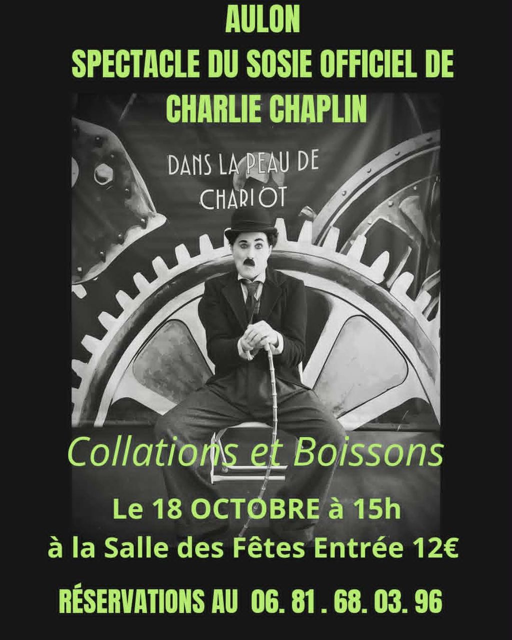 Spectacle avec Charlie CHAPLIN