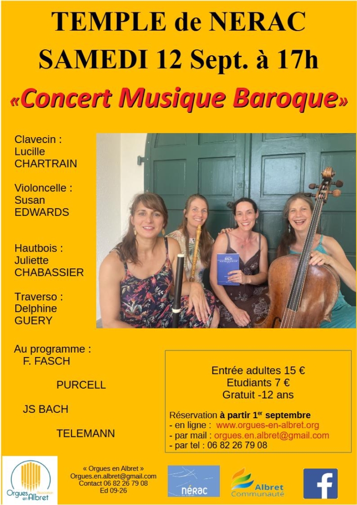 Orgues en Albret - Concert "Instant Baroque"