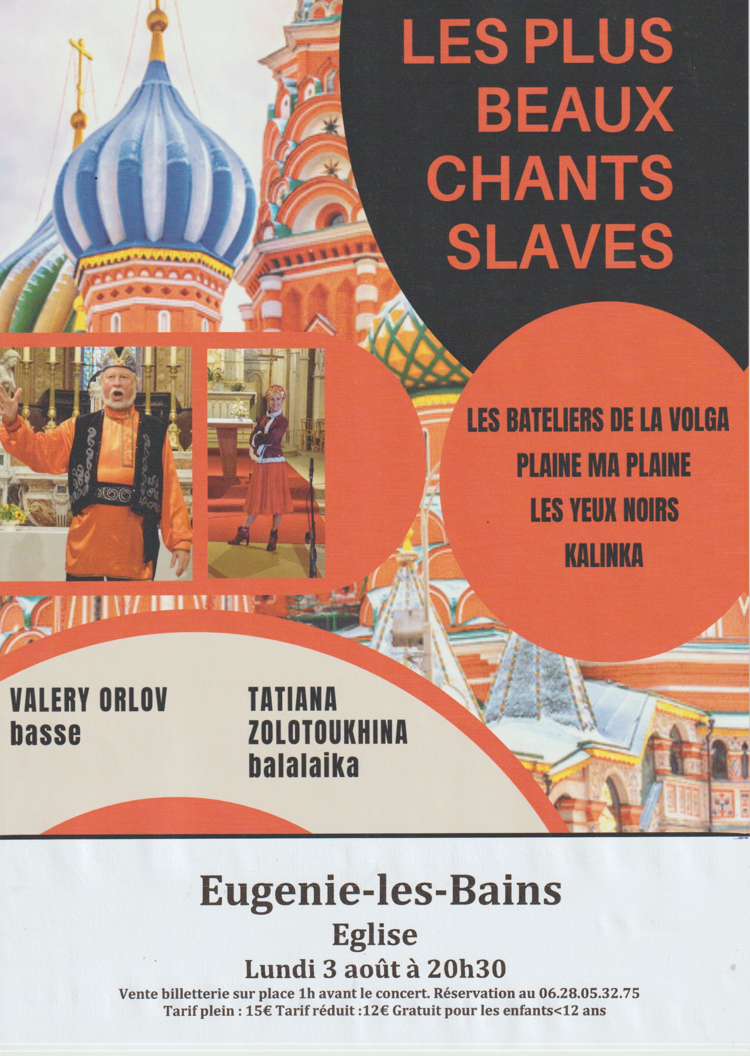 Concert Les plus beaux chants Slaves — visuel événement