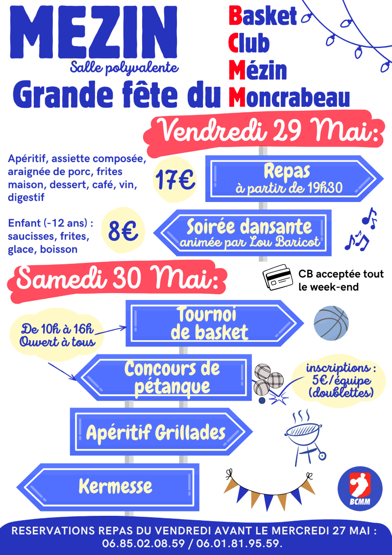 Grande Fête du Basket Club Mézin Moncrabeau
