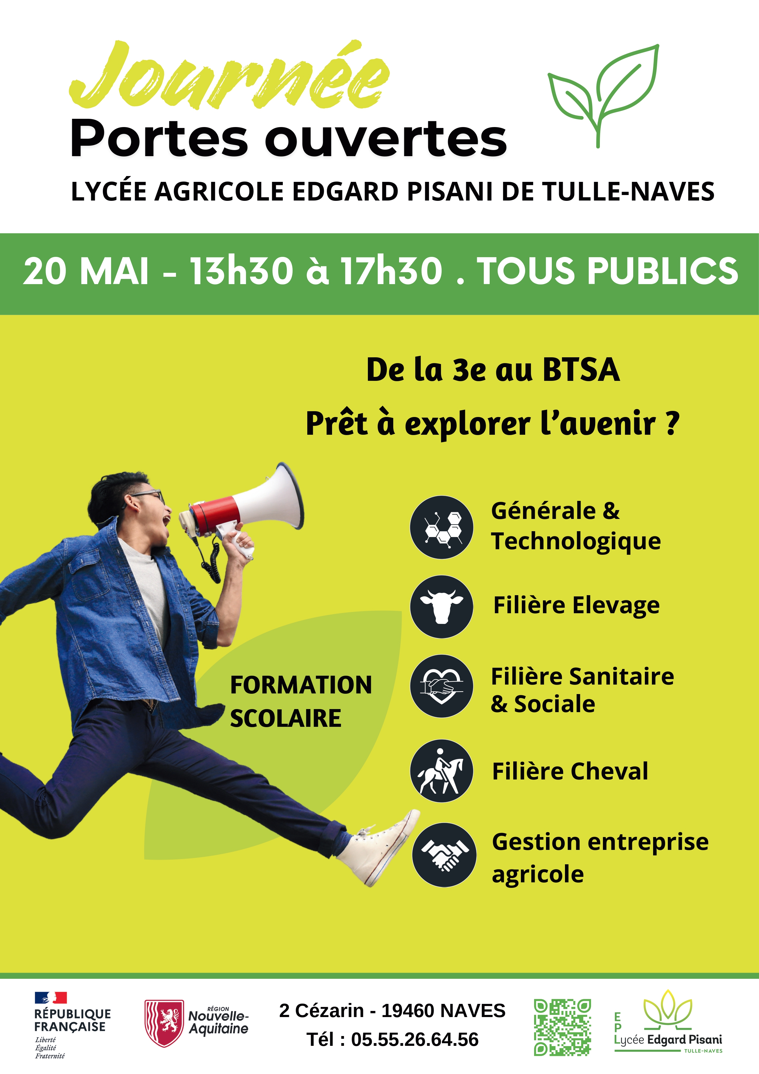 Journée Portes Ouvertes - Lycée Edgard Pisani — visuel événement