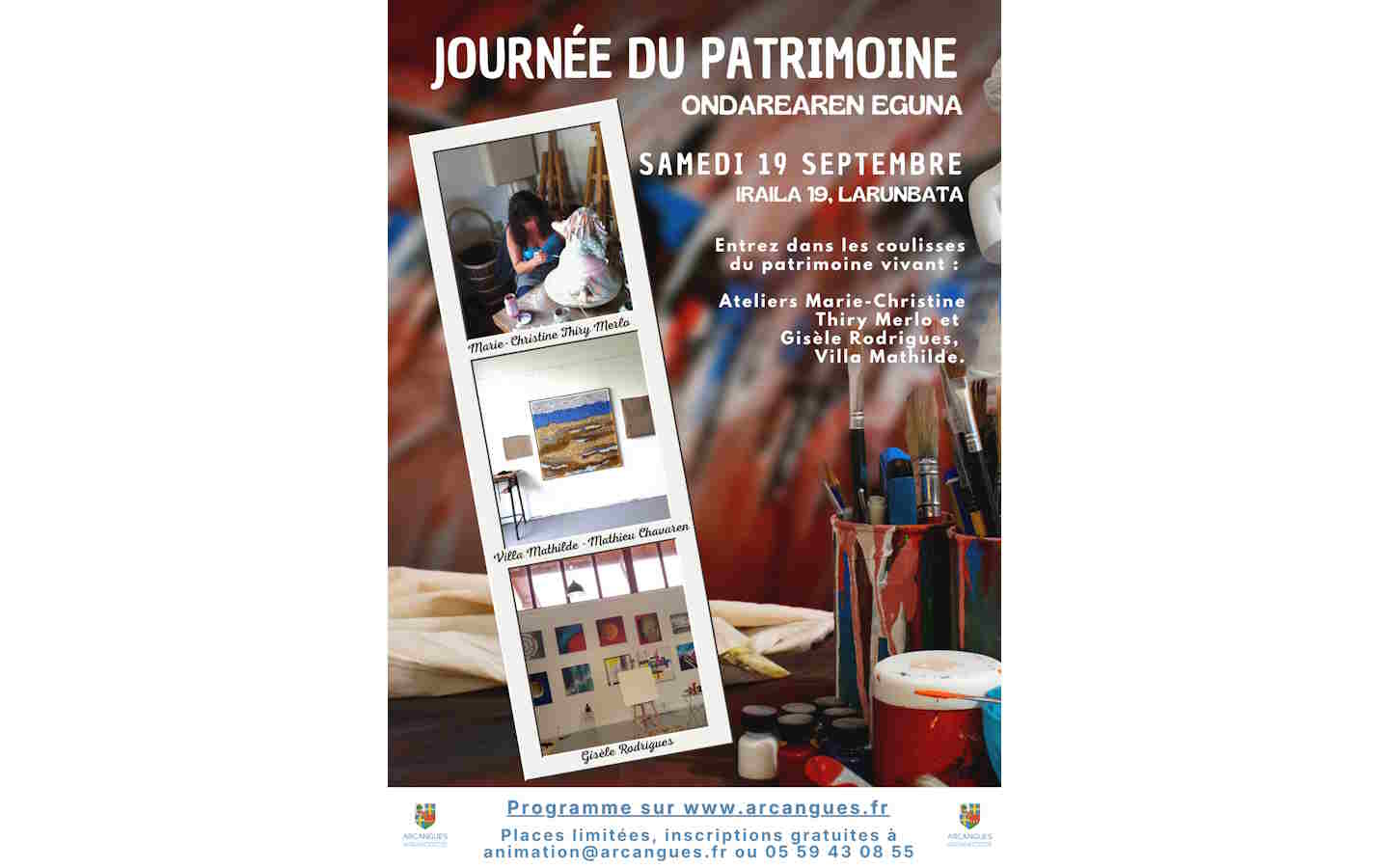 Journées du Patrimoine : ateliers d'artistes