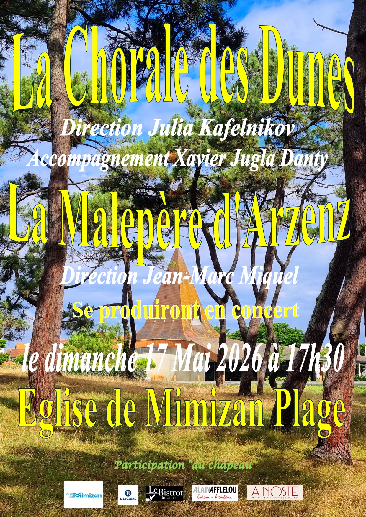 Concert "La Chorale des Dunes" et "Le Malepère" — visuel événement