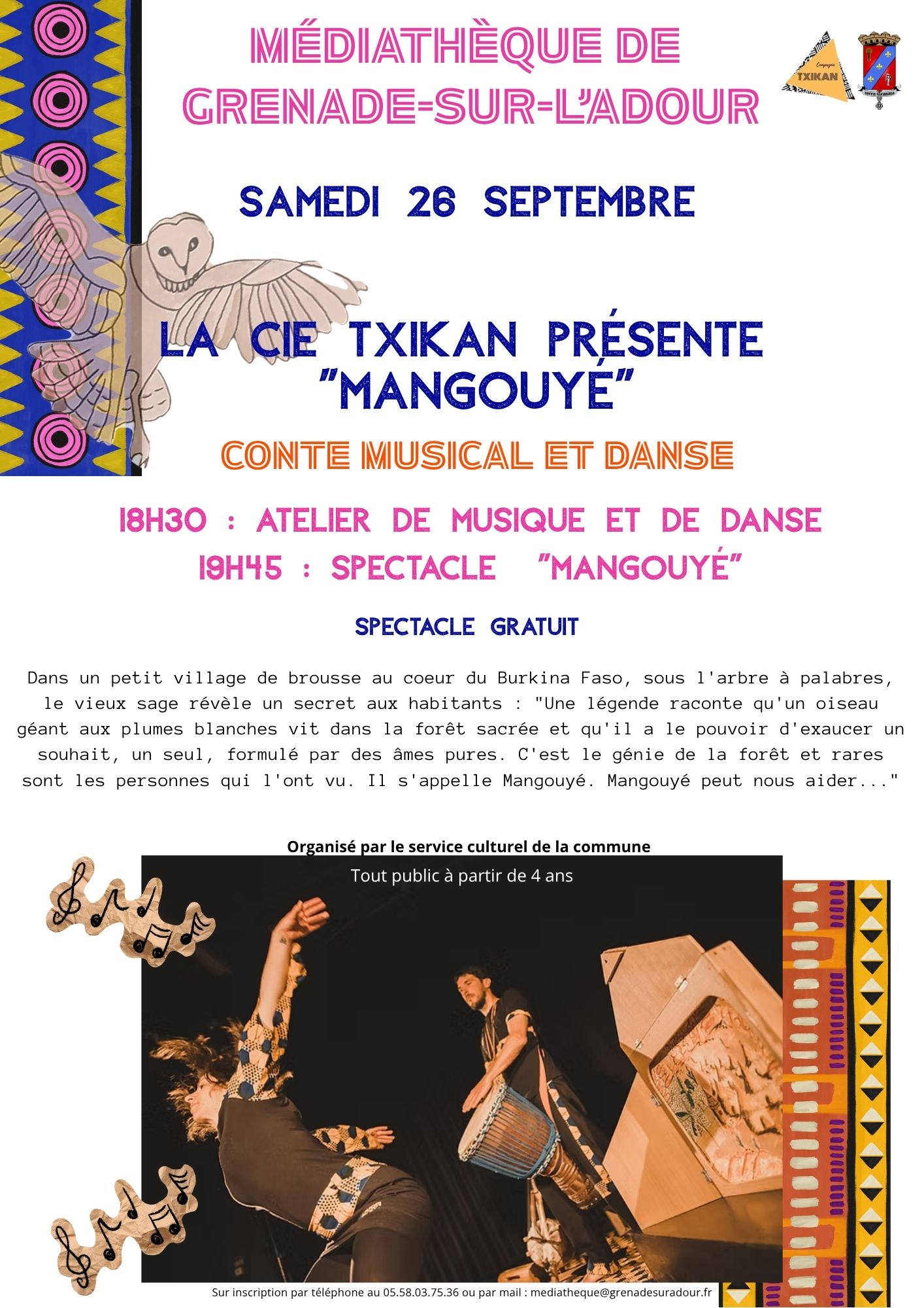 Conte musical et danse   "Mangouyé"