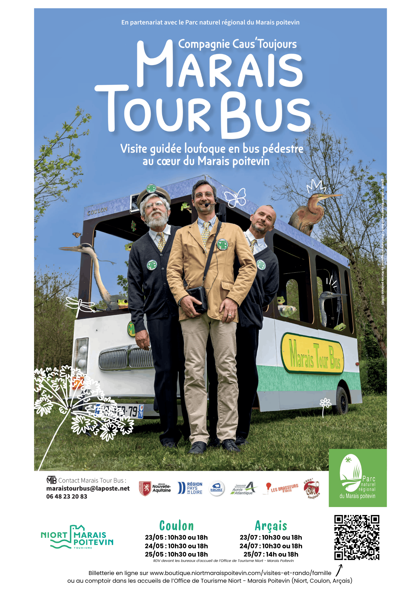 "Marais Tour Bus" visite décalée en bus pédestre à Coulon — visuel événement