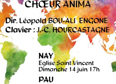Concert musique sacrée du monde Choeur Anima 