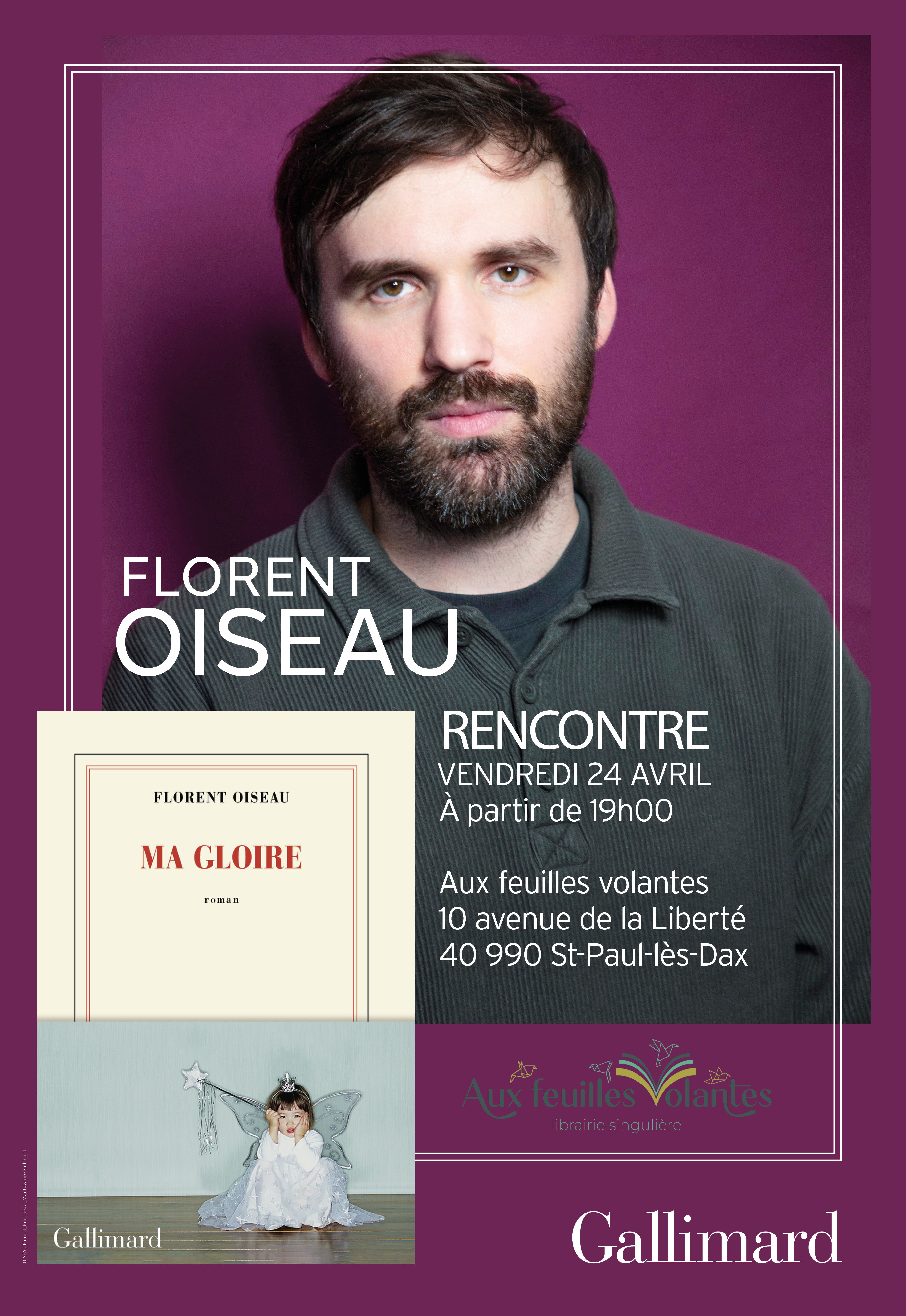 Rencontre littéraire avec Florent Oiseau — visuel événement