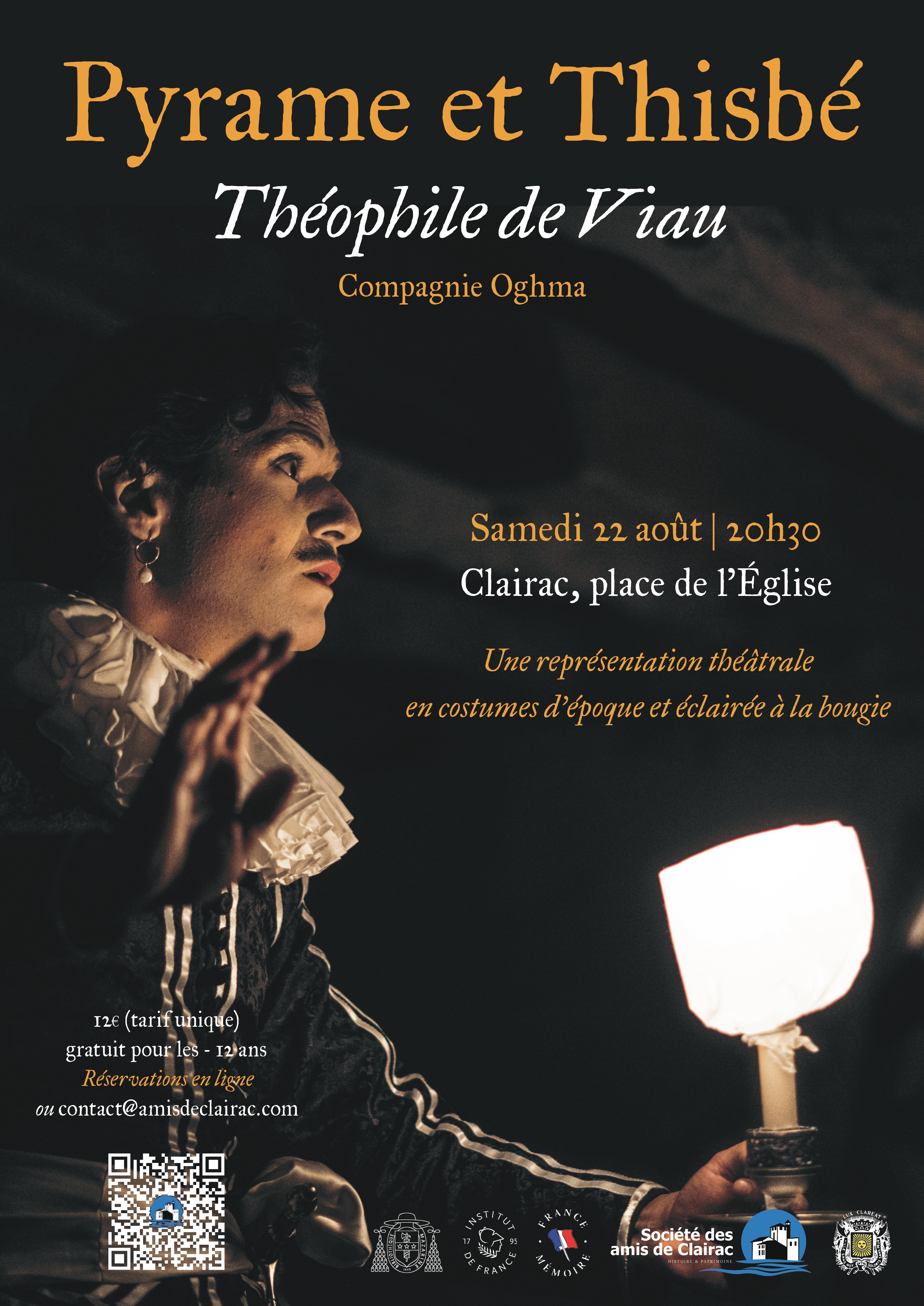 Théâtre - Pyrame et Thisbé de Théophile de Viau.