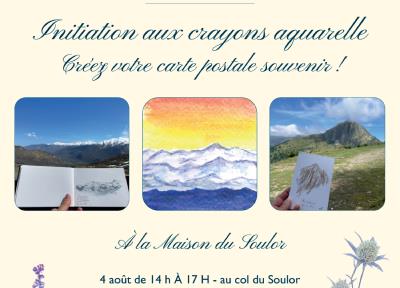 Initiation aux crayons aquarelle