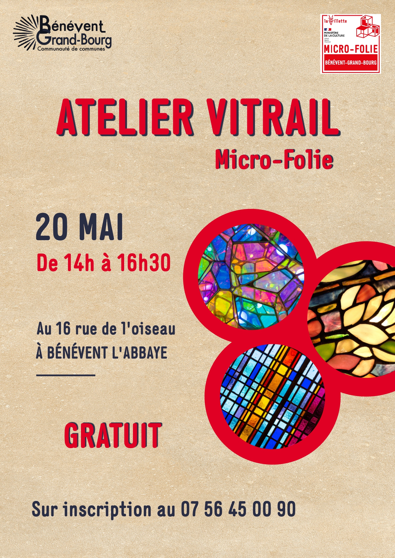 Micro-Folie : Atelier Vitrail — visuel événement