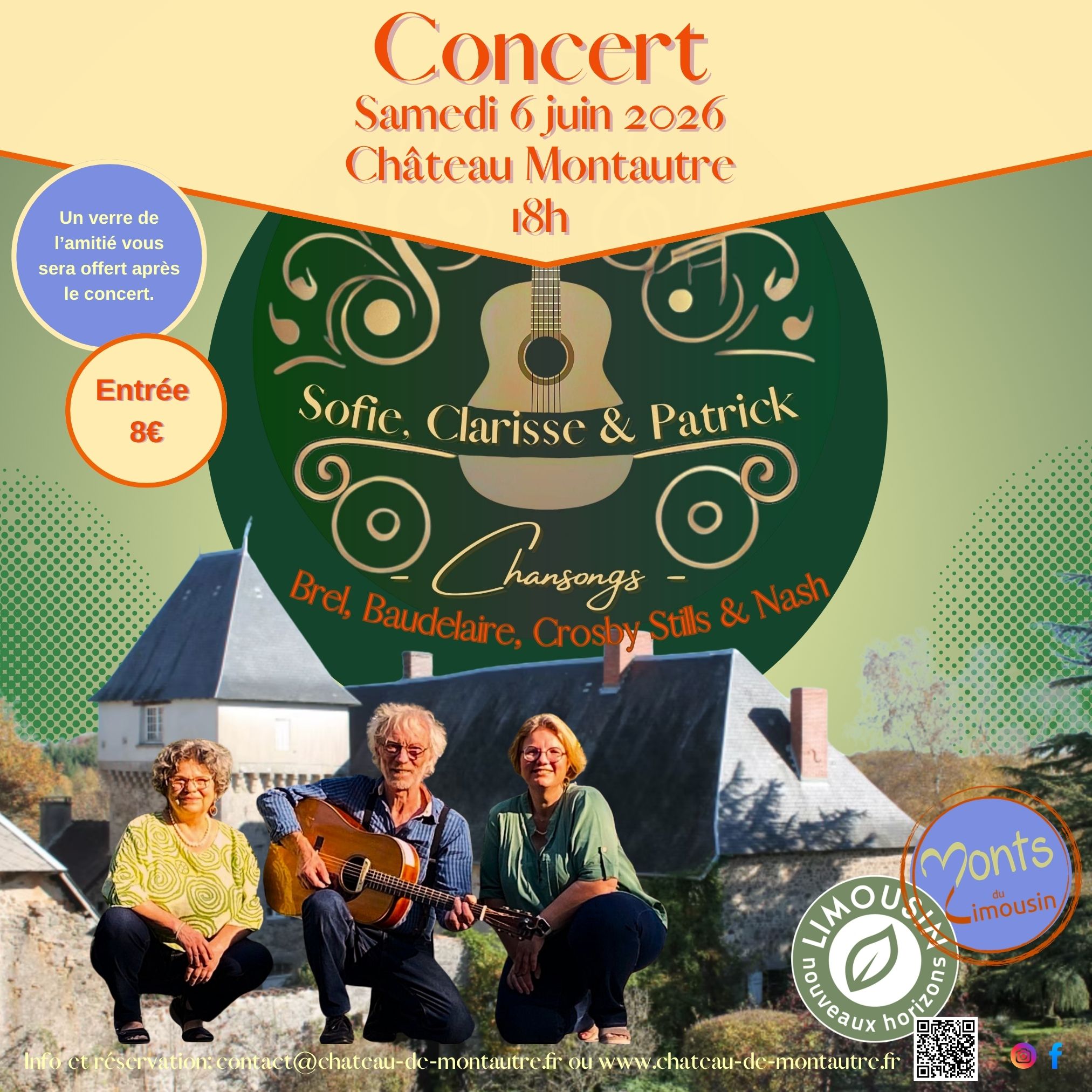 Concert de Sofie, Clarisse et Patrick - Chansongs — visuel événement