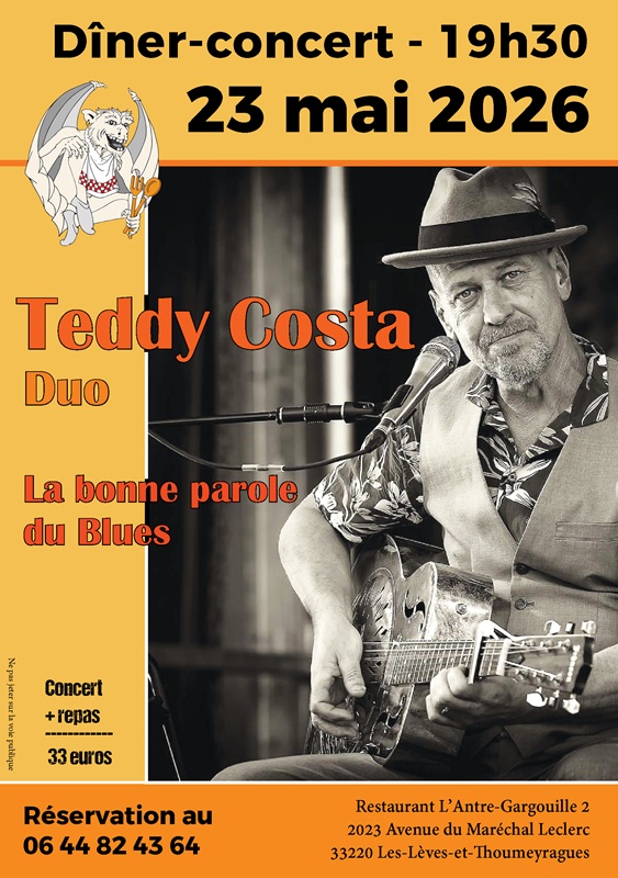 Concert "Teddy Costa", Les Lèves-et-Thoumeyragues