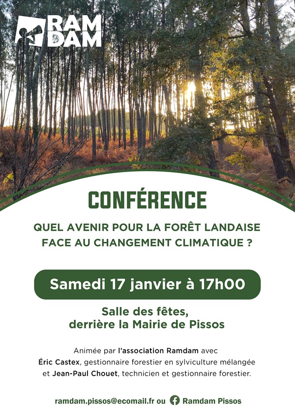 Conférence sur l'avenir de la forêt des Landes de Gascogne