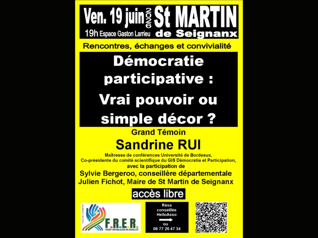 Rencontre : Démocratie participative