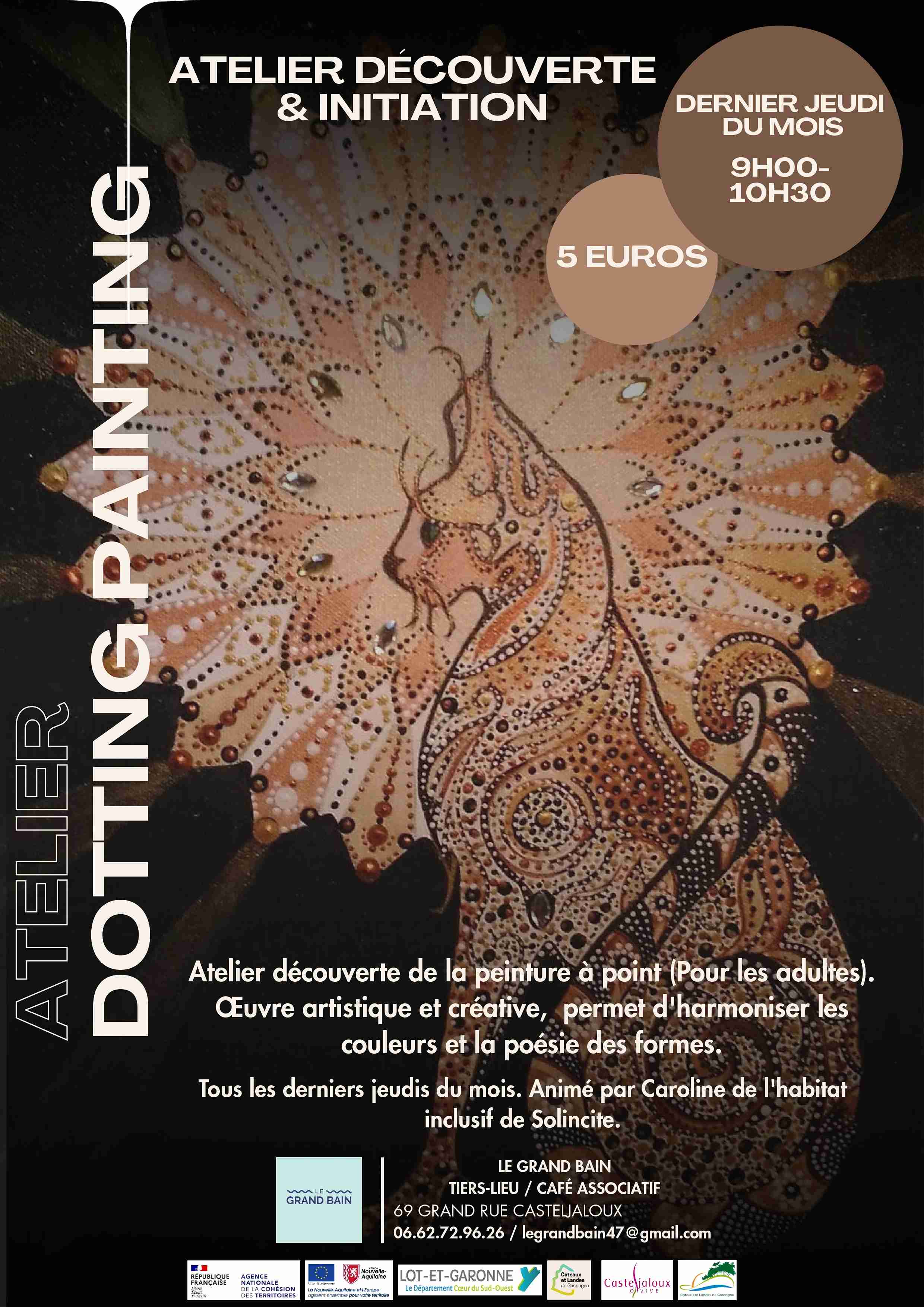 Atelier dotting painting — visuel événement