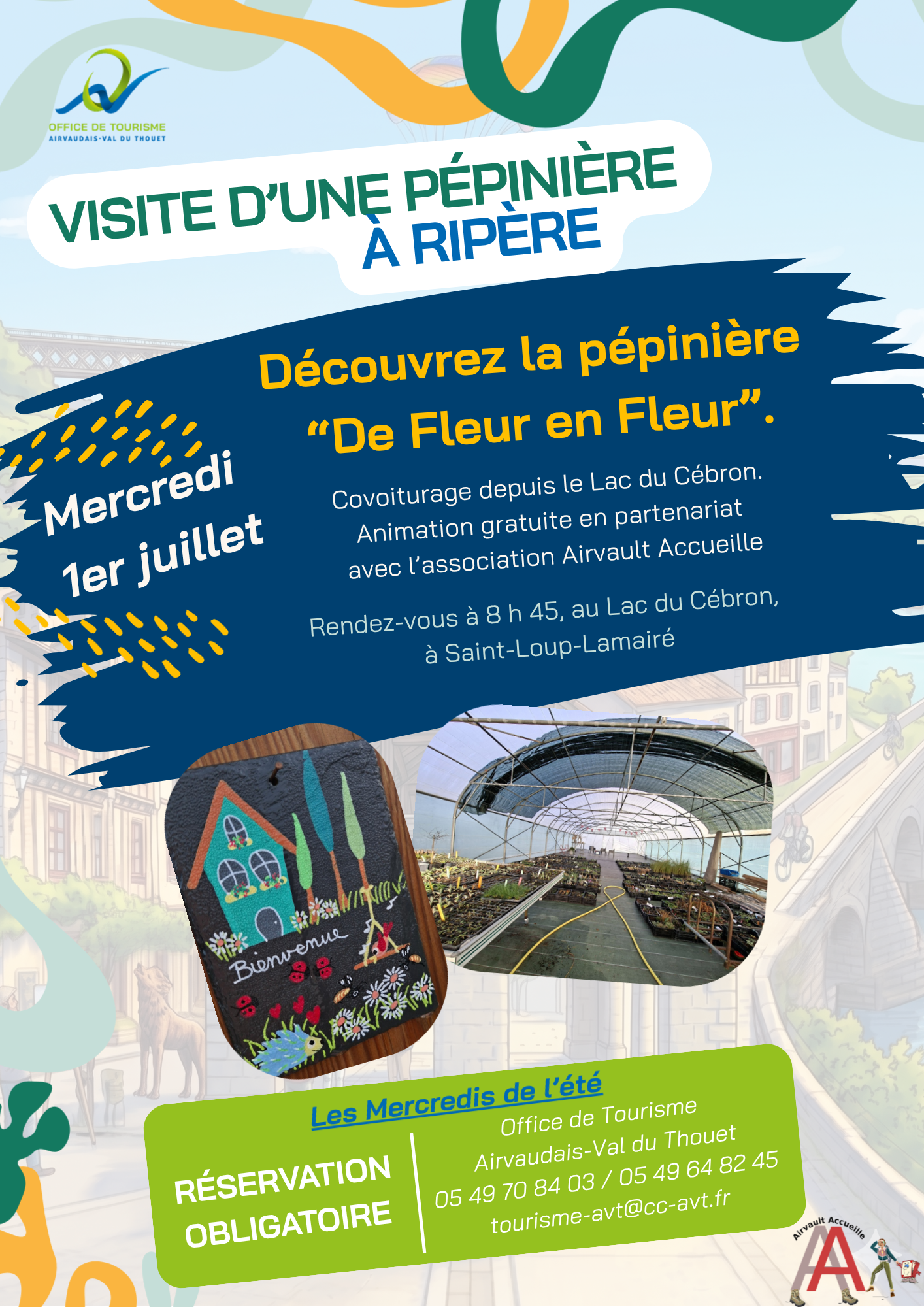 Découverte de la pépinière « De Fleur en Fleur », dans le cadre des Mercredis de l'Été en Airvaudais-Val du Thouet
