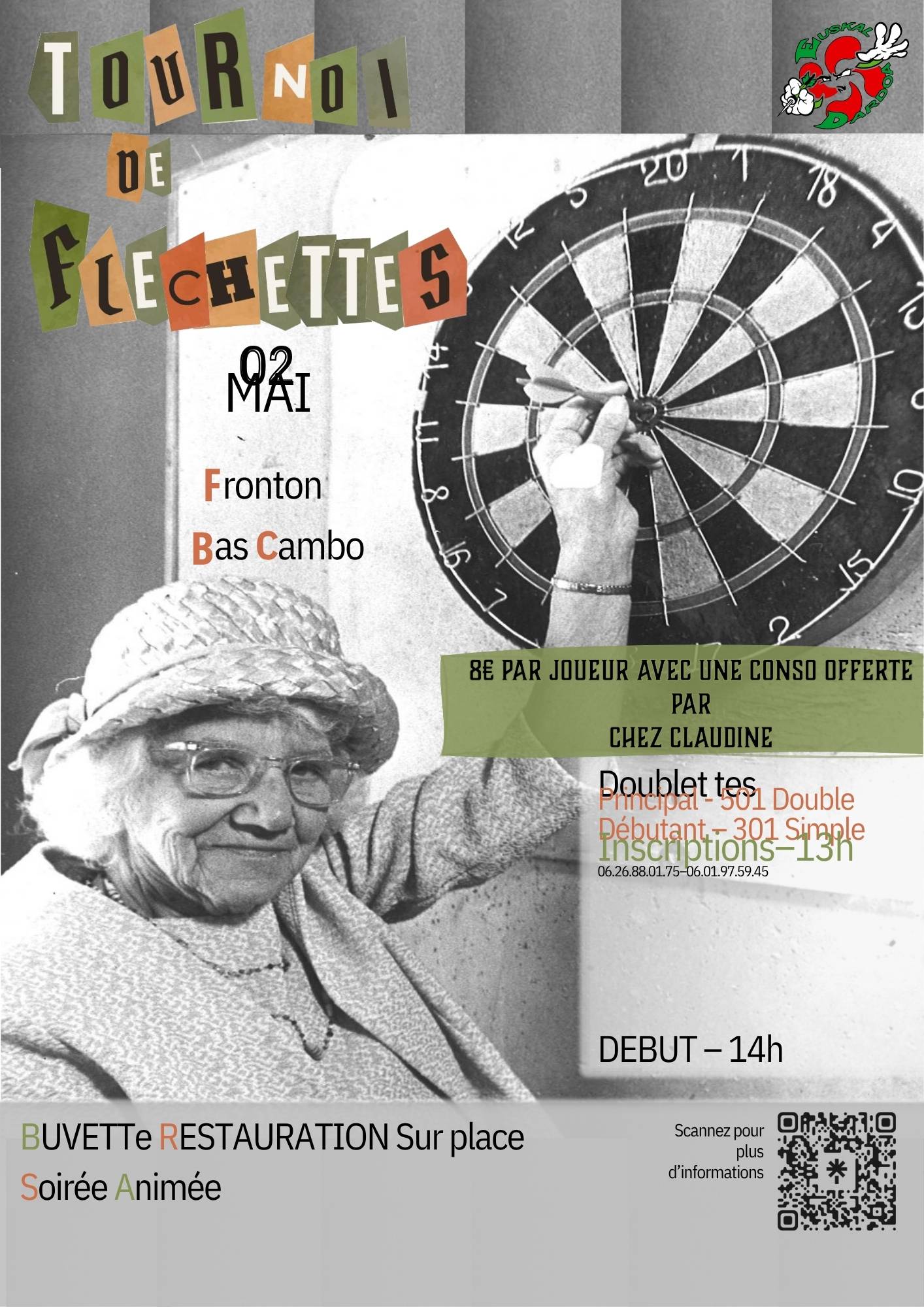 Tournoi de fléchettes — visuel événement