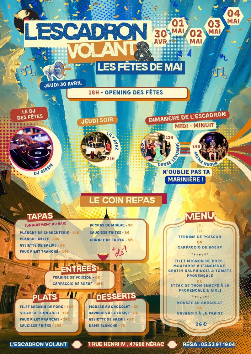 L' Escadron Volant en fêtes ! — visuel événement